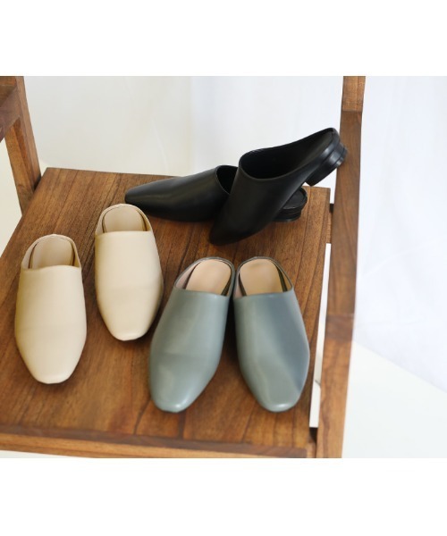 select MOCA(セレクトモカ)の「2021 SS シンプルデザインニュアンスバブーシュ(その他シューズ・レディース・ブラック/カーキ/アイボリー・SMALL/MEDIUM/LARGE)」の14枚目の写真