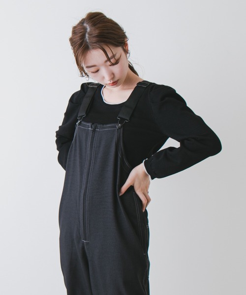 Kastane（カスタネ）の「配色ステッチパフニット（ニット/セーター・レディース・ブラック/イエロー/グリーン/アイボリー・FREE）」の16枚目の写真