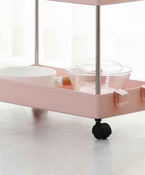 aimoha（アイモハ）の「可動式4段収納ラックカート（収納グッズ・メンズ・ベージュ/ピンク/ホワイト/グレー/ブラック・4）」の11枚目の写真