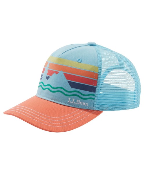 L.L.Bean（エルエルビーン）の「キッズ・トラッカー・ハット（キャップ・キッズ・グリーン/ブルー系その他/ブルーグリーン/ヘザーグレー/ライトブルー/グリーン系その他/ブルー系その他2/レッド系その他/ピンク系その他/グリーン系その他2/ブルー系その他3/マルチ/ブルー系その他4/パープル系その他/ブルー系その他5/ブラック系その他/グリーン系その他4/レッド系その他2・OSFA）」の8枚目の写真