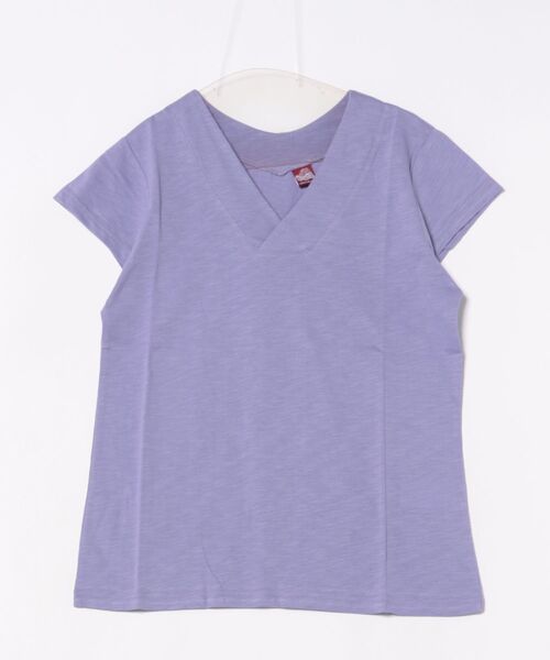 カヤ（カヤ）の「【カヤ】霞襦袢 中着（Tシャツ/カットソー・レディース・エンジ/ネイビー/ミント/スミクロ/ライトグレー/ブルー/ダークネイビー/ライトパープル・FREE）」の8枚目の写真