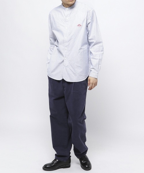 DANTON(ダントン)の「【DANTON(ダントン)】ストライプバンドカラーシャツ(シャツ/ブラウス・メンズ・グレー/ネイビー・MEDIUM/LARGE)」の17枚目の写真
