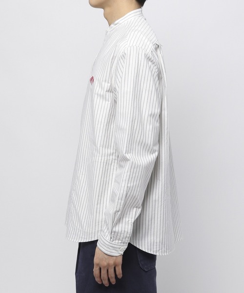 DANTON(ダントン)の「【DANTON(ダントン)】ストライプバンドカラーシャツ(シャツ/ブラウス・メンズ・グレー/ネイビー・MEDIUM/LARGE)」の9枚目の写真
