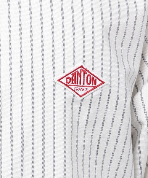 DANTON(ダントン)の「【DANTON(ダントン)】ストライプバンドカラーシャツ(シャツ/ブラウス・メンズ・グレー/ネイビー・MEDIUM/LARGE)」の10枚目の写真