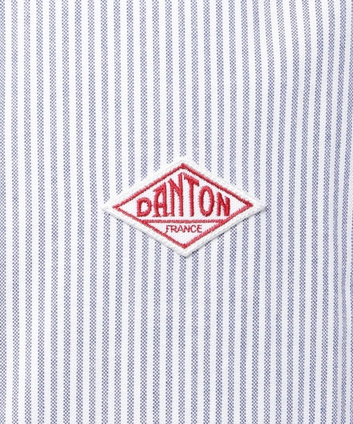 DANTON(ダントン)の「【DANTON(ダントン)】ストライプバンドカラーシャツ(シャツ/ブラウス・メンズ・グレー/ネイビー・MEDIUM/LARGE)」の6枚目の写真