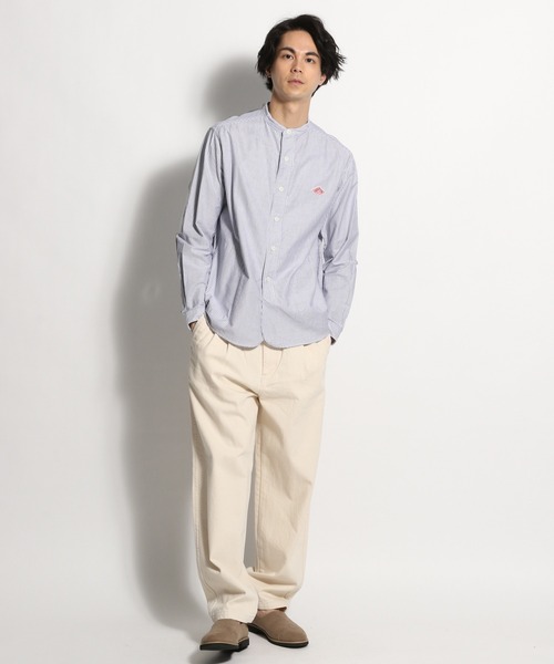 DANTON(ダントン)の「【DANTON(ダントン)】ストライプバンドカラーシャツ(シャツ/ブラウス・メンズ・グレー/ネイビー・MEDIUM/LARGE)」の20枚目の写真