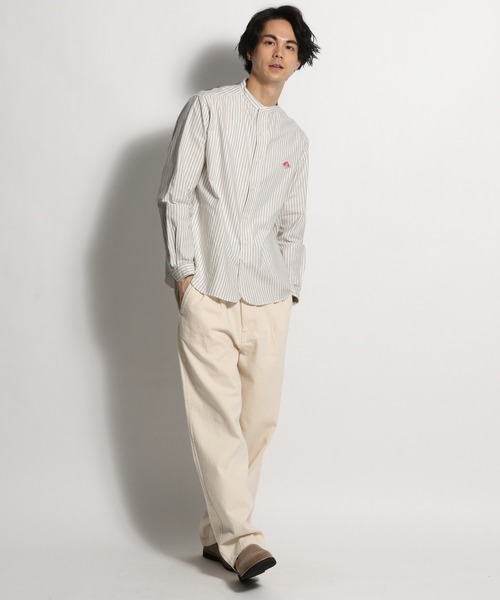 DANTON(ダントン)の「【DANTON(ダントン)】ストライプバンドカラーシャツ(シャツ/ブラウス・メンズ・グレー/ネイビー・MEDIUM/LARGE)」の19枚目の写真