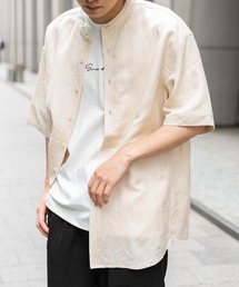 SENSE OF PLACE by URBAN RESEARCH | 【XLサイズ/WEB・一部店舗限定】リネンレーヨンバンドカラーシャツ(シャツ/ブラウス)