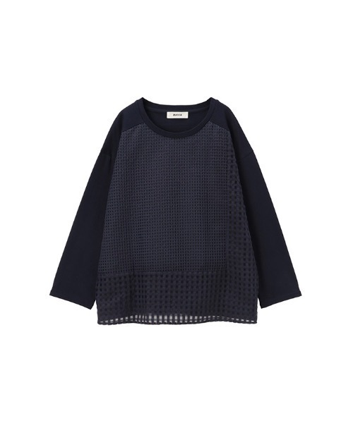 ZUCCa（ズッカ）の「ギンガムオーガンジー（Tシャツ/カットソー）」 - WEAR