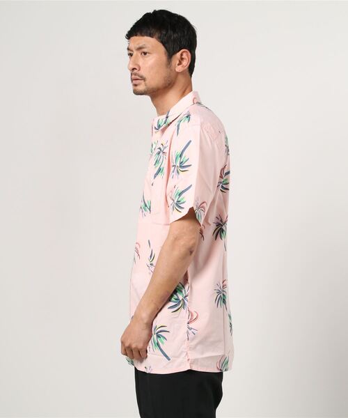 Quiksilver（クイックシルバー）の「QUIKSILVER/クイックシルバー 半袖シャツ GQYWT03267（シャツ/ブラウス・メンズ・ピンク/ホワイト・L/M）」の4枚目の写真