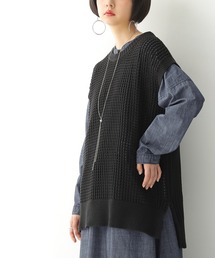 osharewalker | 『ケーブル×メッシュニットベスト』(ベスト)