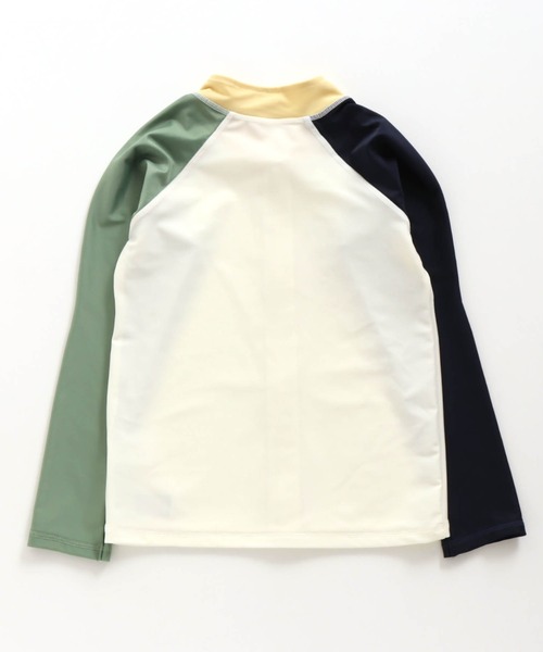 BREEZE（ブリーズ）の「長袖前開きラッシュガード＿UVカット（ラッシュガード・キッズ・レインボー/ブルー/ネイビー/ライム・90/100/110/120/80/130/140）」の12枚目の写真