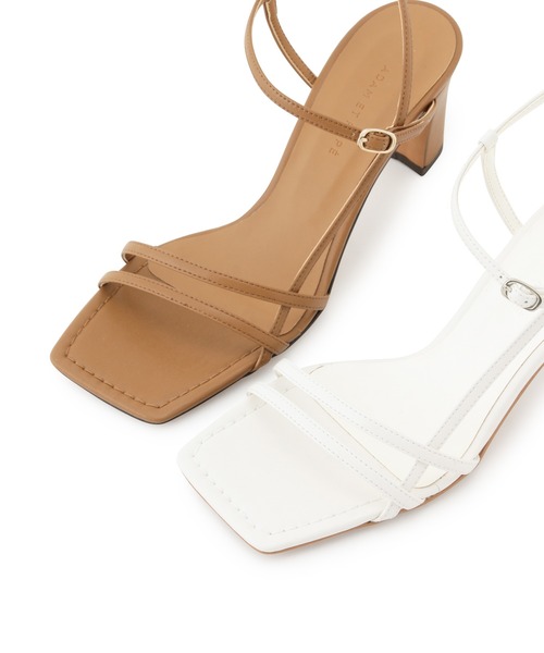 ADAM ET ROPE'（アダムエロペ）の「アシメラインストラップサンダル（サンダル・レディース・オフホワイト/キャメル/ピンク・22.5cm/23.0cm/23.5cm/24.0cm/24.5cm）」の5枚目の写真