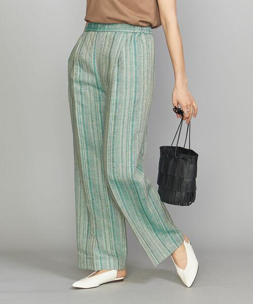 BEAUTY&YOUTH UNITED ARROWS（ビューティーアンドユースユナイテッドアローズ）の「BY ヘリンボーンイージータックワイドパンツ（その他パンツ・レディース・ベージュ/ケリー・SMALL/MEDIUM）」の7枚目の写真