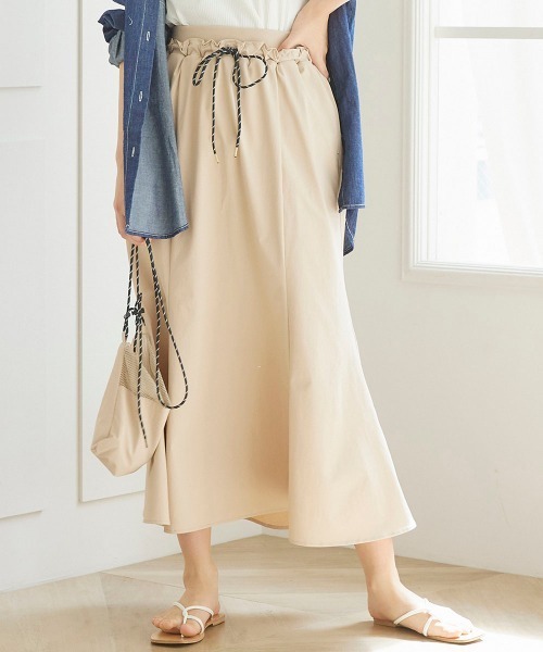 LIPSTAR（リップスター）の「【セット商品】サコッシュ付き撥水フレアスカート（スカート・レディース・ピンク/ベージュ/ブラック・M）」の3枚目の写真