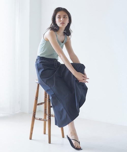 LIPSTAR（リップスター）の「【セット商品】サコッシュ付き撥水フレアスカート（スカート・レディース・ピンク/ベージュ/ブラック・M）」の6枚目の写真