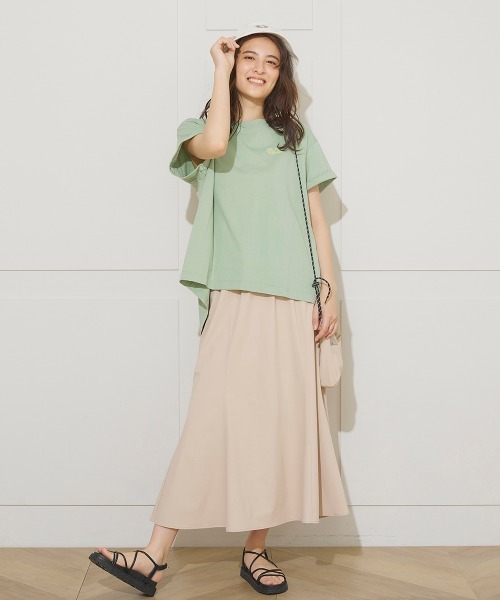 LIPSTAR（リップスター）の「【セット商品】サコッシュ付き撥水フレアスカート（スカート・レディース・ピンク/ベージュ/ブラック・M）」の20枚目の写真