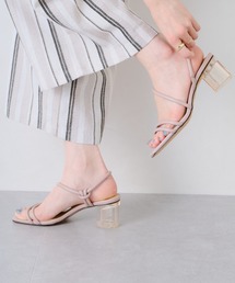 【本革】【NICAL】ナローストラップサンダル/14204