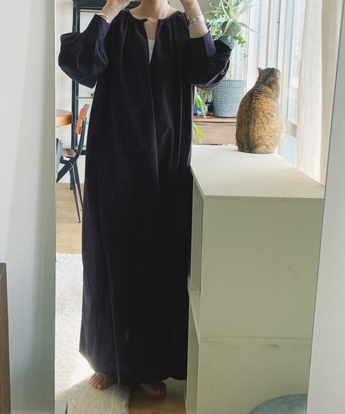 niko and...（ニコアンド）の「2WAYタックワンピース【インスタグラマーコラボ】（ワンピース・レディース・ブラック/オフホワイト/イエロー・FREE）」の16枚目の写真