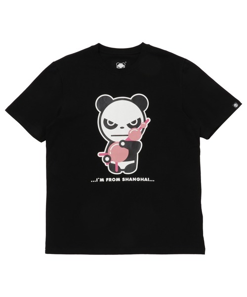 HIPANDA ハイパンダ メンズ オリエンタルパールタワー・プリント 半袖Tシャツ(Tシャツ/カットソー)|HIPANDA(ハイパンダ)