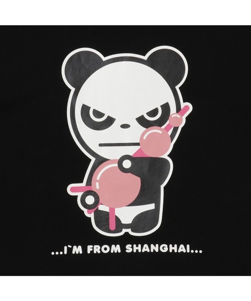 HIPANDA（ハイパンダ）の「HIPANDA ハイパンダ メンズ  オリエンタルパールタワー・プリント 半袖Tシャツ（Tシャツ/カットソー・メンズ・ホワイト/ブラック・LARGE/X-LARGE/XX-LARGE/SMALL/MEDIUM）」の9枚目の写真