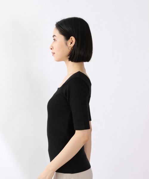 LOWRYS FARM（ローリーズファーム）の「オーガニックタイト５Ｓ　945981（Tシャツ/カットソー・レディース・ブラック/ベージュ/パープル/アイボリー・MEDIUM/LARGE）」の11枚目の写真