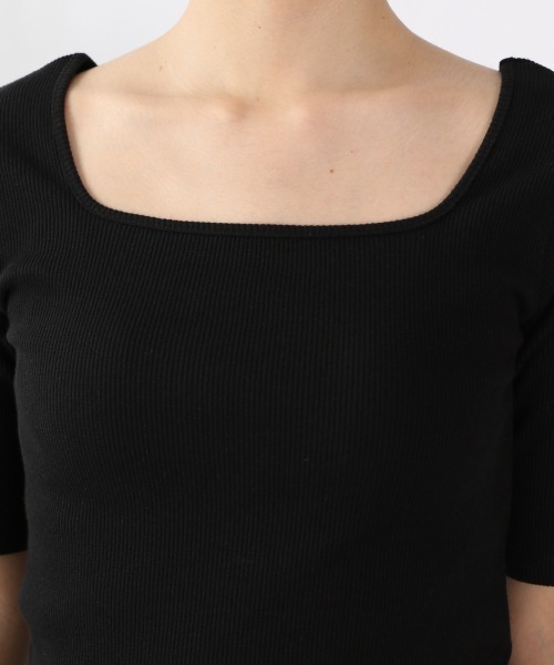 LOWRYS FARM（ローリーズファーム）の「オーガニックタイト５Ｓ　945981（Tシャツ/カットソー・レディース・ブラック/ベージュ/パープル/アイボリー・MEDIUM/LARGE）」の13枚目の写真