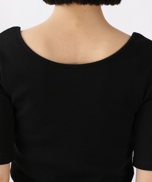 LOWRYS FARM（ローリーズファーム）の「オーガニックタイト５Ｓ　945981（Tシャツ/カットソー・レディース・ブラック/ベージュ/パープル/アイボリー・MEDIUM/LARGE）」の16枚目の写真