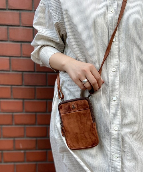 BEARDSLEY（ビアズリー）の「”HARBOUR 2nd”レザーミニバック（トートバッグ・レディース・ブラック/キャメル/カーキ/ピンク/ブラウン・FREE）」の5枚目の写真