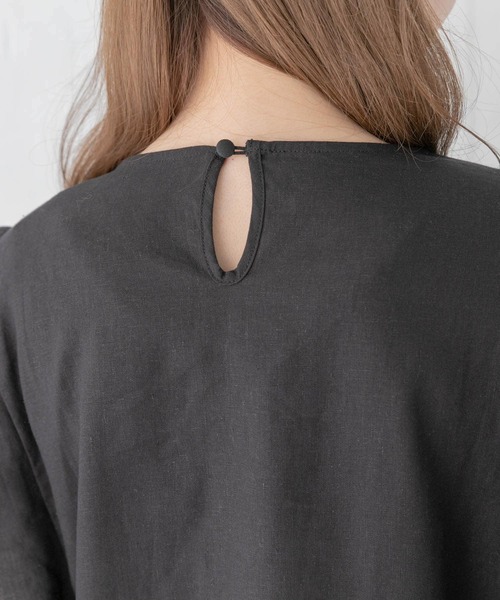 URBAN RESEARCH Sonny Label(アーバンリサーチサニーレーベル)の「リネンフリルブラウス(シャツ/ブラウス・レディース・ストライプ/ブラック/オフホワイト・FREE)」の12枚目の写真