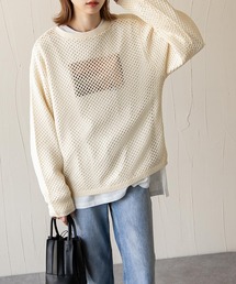 Chillfar | あみあみリネンライク2wayサマーニットカーデ(カーディガン/ボレロ)