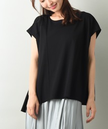 INTERPLANET | ジャージー切替アシメヘムプルオーバー(Tシャツ/カットソー)