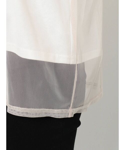 MURUA（ムルーア）の「レイヤードシアーチュールトップス（Tシャツ/カットソー・レディース・ホワイト/ブラック/ライトグリーン・FREE）」の7枚目の写真