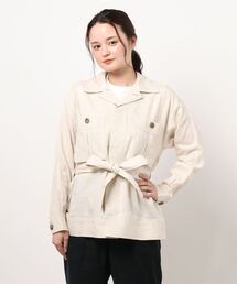 Te chichi CLASSIC | フレンチリネンサファリジャケット(その他アウター)