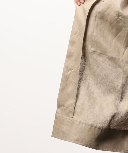 Te chichi CLASSIC（テチチクラシック）の「フレンチリネンサファリジャケット（その他アウター・レディース・カーキ/ブラウン/キナリ・ﾌﾘ-）」の4枚目の写真