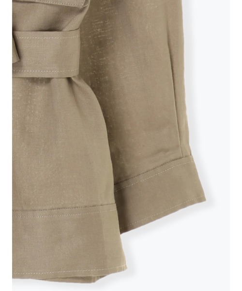Te chichi CLASSIC（テチチクラシック）の「フレンチリネンサファリジャケット（その他アウター・レディース・カーキ/ブラウン/キナリ・ﾌﾘ-）」の14枚目の写真