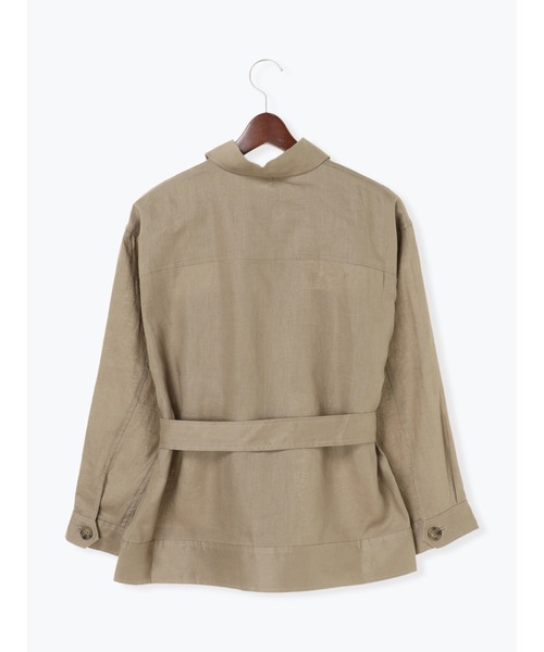 Te chichi CLASSIC（テチチクラシック）の「フレンチリネンサファリジャケット（その他アウター・レディース・カーキ/ブラウン/キナリ・ﾌﾘ-）」の12枚目の写真