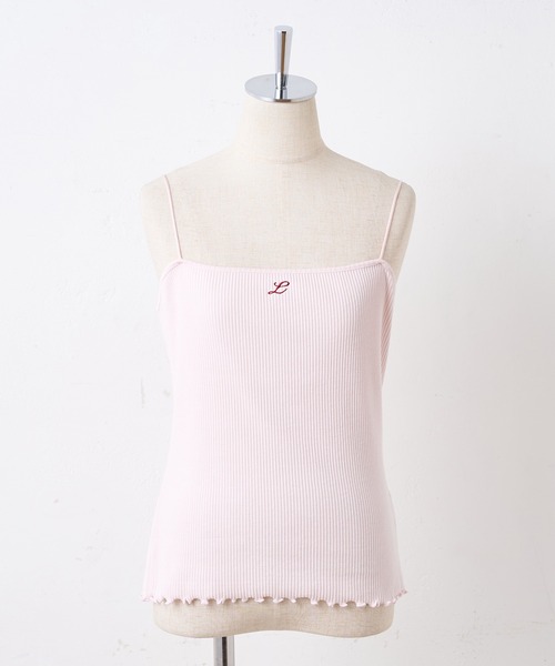 one after another NICE CLAUP（ワンアフターアナザーナイスクラップ）の「アルファベット刺繍ロゴキャミソール（キャミソール・レディース・ホワイト系その他/ホワイト系その他2/ホワイト系その他3/ブラック系その他/ブラック系その他2/ブラック系その他3/ピンク系その他/ピンク系その他2/ピンク系その他3・FREE）」の19枚目の写真