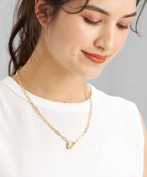 green label relaxing（グリーンレーベルリラクシング）の「チェーン トグル 3WAY ネックレス（ネックレス・レディース・ゴールド/シルバー・FREE）」の4枚目の写真