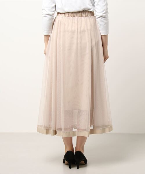 FEERICHELU（フェリーシェル）の「スカート チュール＆裾グログラン リバーシブル FEERICHELU（スカート・レディース・ベージュ/ネイビー/ブラック・S/M）」の12枚目の写真