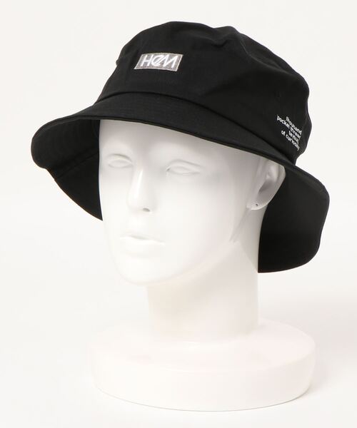HeM（ヘム）の「【 HeM / ヘム 】 刺繍 ロゴ バケット ハット（ハット・レディース・ネイビー系/ホワイト系その他/ブラック/ベージュ/ブラック系その他/ホワイト・FREE）」の5枚目の写真