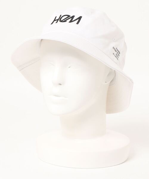 HeM（ヘム）の「【 HeM / ヘム 】 刺繍 ロゴ バケット ハット（ハット・レディース・ネイビー系/ホワイト系その他/ブラック/ベージュ/ブラック系その他/ホワイト・FREE）」の8枚目の写真