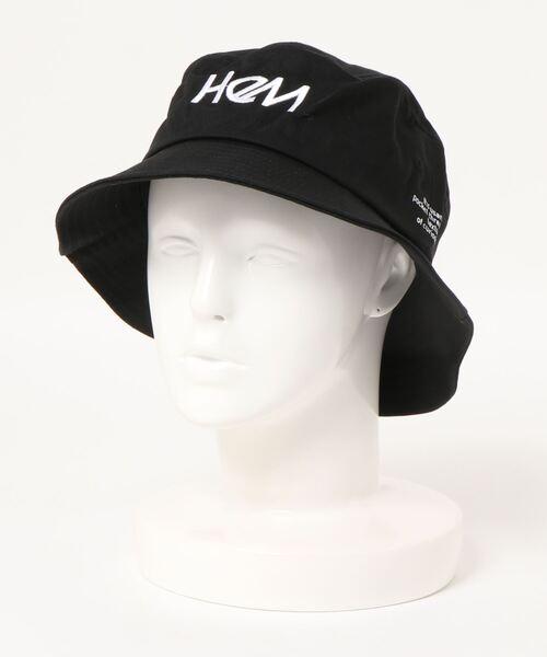 HeM（ヘム）の「【 HeM / ヘム 】 刺繍 ロゴ バケット ハット（ハット・レディース・ネイビー系/ホワイト系その他/ブラック/ベージュ/ブラック系その他/ホワイト・FREE）」の10枚目の写真