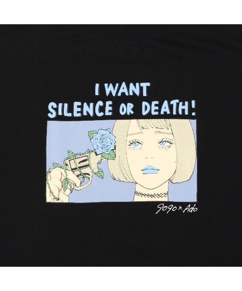 【希少】Ado×9090 コラボTシャツ Ado × 9090 SILENCE or DEATH Tee – YZ