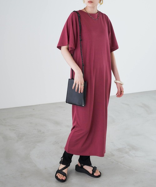 Chaco closet（チャコ クローゼット）の「シンプルコットンリブスリット入りレギンス（レギンス/スパッツ・レディース・ブラック/グレー/オフホワイト・FREE）」の10枚目の写真