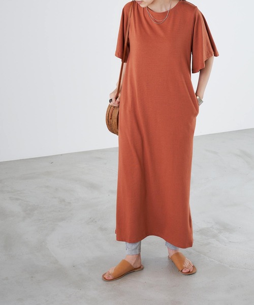 Chaco closet（チャコ クローゼット）の「シンプルコットンリブスリット入りレギンス（レギンス/スパッツ・レディース・ブラック/グレー/オフホワイト・FREE）」の14枚目の写真