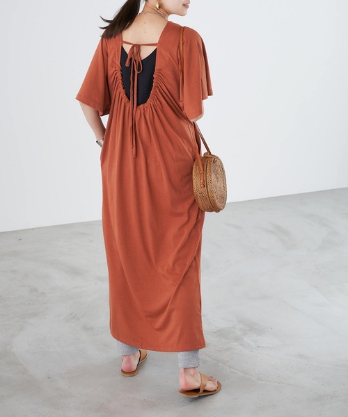 Chaco closet（チャコ クローゼット）の「シンプルコットンリブスリット入りレギンス（レギンス/スパッツ・レディース・ブラック/グレー/オフホワイト・FREE）」の15枚目の写真