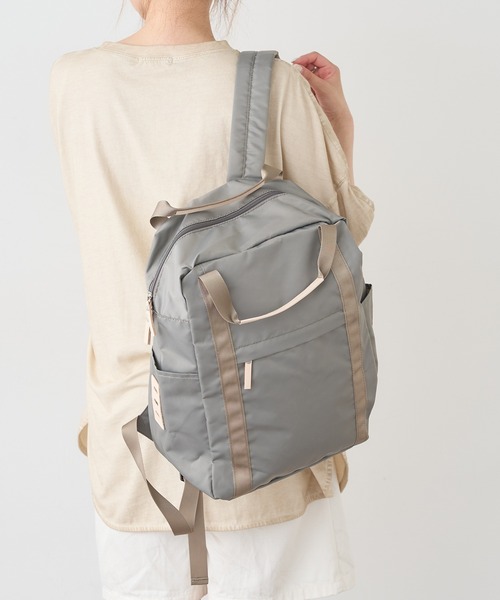 PUAL CE CIN（ピュアルセシン）の「OTONA　NYLON　M　RUCK／ナイロンバックパック／リュック（バックパック/リュック・レディース・ブルー系その他/ブラウン系その他/ベージュ系その他/グレー系その他/ブラック系その他・FREE）」の21枚目の写真