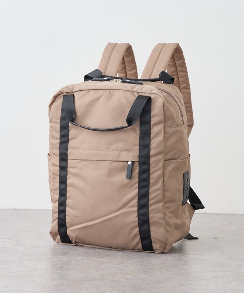 PUAL CE CIN（ピュアルセシン）の「OTONA　NYLON　M　RUCK／ナイロンバックパック／リュック（バックパック/リュック・レディース・ブルー系その他/ブラウン系その他/ベージュ系その他/グレー系その他/ブラック系その他・FREE）」の19枚目の写真