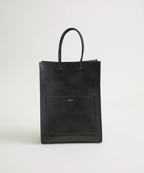 YAHKI（ヤーキ）の「【YAHKI(ヤーキ)】YH-398/レザートートバッグ（トートバッグ・レディース・ブラック/ベージュ・FREE）」の2枚目の写真